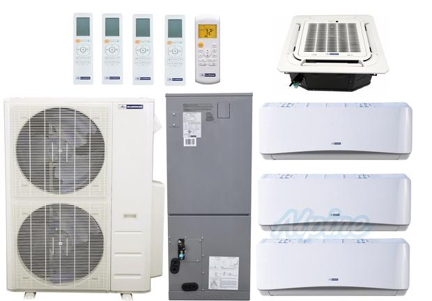 Photo of Blueridge BMM4821-6W-6W-6W-9C-36AH 48,000 BTU (4 Ton) 5-Zone 20.8 SEER2 Inverter R-410A XM1 Series Heat Pump Condenser System 64097