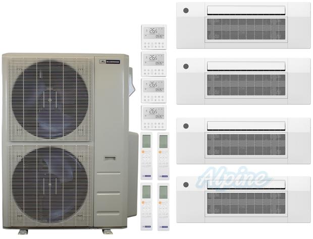 Photo of Blueridge BXM1A60SC0-9CC1-9CC1-9CC1-18CC1 60,000 BTU (5 Ton) 4-Zone 22 SEER2 Inverter R-454B XM1 Series Heat Pump Condenser System 60967