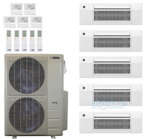 Photo of Blueridge BXM1A60SC0-9CC1-9CC1-9CC1-12CC1-18CC1 60,000 BTU (5 Ton) 5-Zone 22 SEER2 Inverter R-454B XM1 Series Heat Pump Condenser System 60968