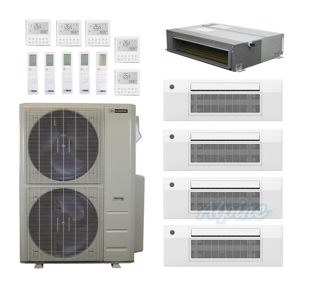 Photo of Blueridge BXM1A60SC0-12CC1-12CC1-12CC1-12CC1-24CDH 60,000 BTU (5 Ton) 5-Zone 20 SEER2 Inverter R-454B XM1 Series Heat Pump Condenser System 60969