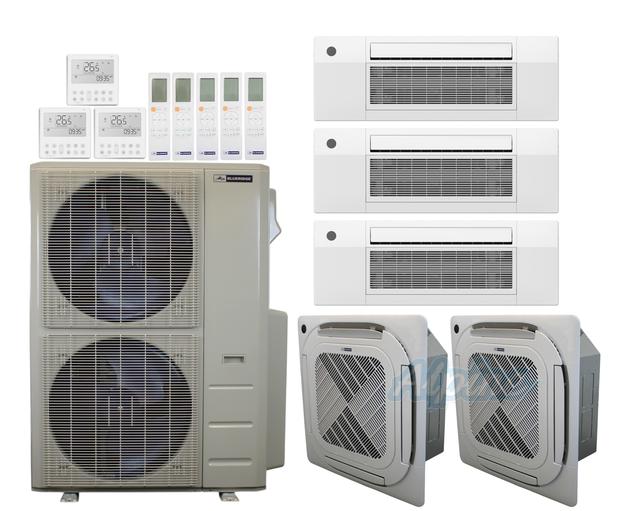 Photo of Blueridge BXM3A48UC0-9CC1-9CC1-9CC1-9CC4-12CC4 47,000 BTU (3.9 Ton) 5-Zone 23 SEER2 Inverter R-454B XM3 Series Heat Pump Ultra Cool/Ultra Heat System 61258