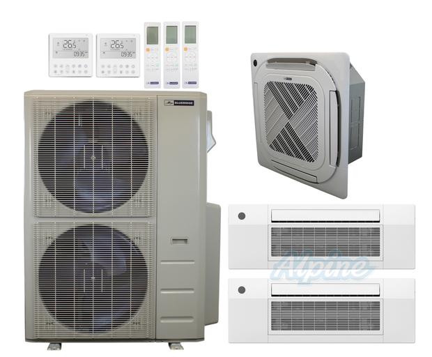 Photo of Blueridge BXM3A55UC0-9CC1-9CC1-12CC4 51,000 BTU (4.3 Ton) 3-Zone 22.2 SEER2 Inverter R-454B XM3 Series Heat Pump Ultra Cool/Ultra Heat System 61191