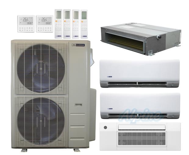 Photo of Blueridge BXM3A48UC0-9WM-9WM-12CC1-18CDH 47,000 BTU (3.9 Ton) 4-Zone 21.7 SEER2 Inverter R-454B XM3 Series Heat Pump Ultra Cool/Ultra Heat System 61136