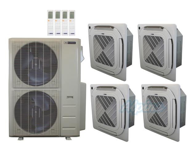 Photo of Blueridge BXM1A48SC0-9CC4-9CC4-9CC4-9CC4 47,000 BTU (3.9 Ton) 4-Zone 24 SEER2 Inverter R-454B XM1 Series Heat Pump Condenser System 61223