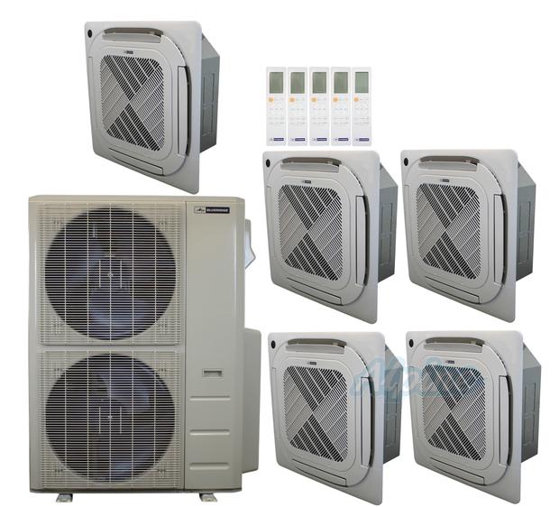 Photo of Blueridge BXM1A48SC0-9CC4-9CC4-12CC4-12CC4-12CC4 47,000 BTU (3.9 Ton) 5-Zone 24 SEER2 Inverter R-454B XM1 Series Heat Pump Condenser System 61262