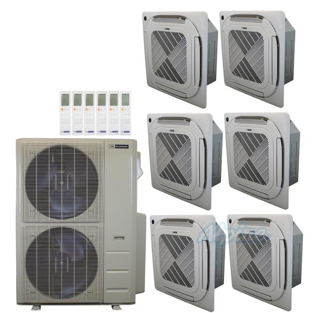 Photo of Blueridge BXM3A55UC0-9CC4-9CC4-9CC4-9CC4-9CC4-9CC4 51,000 BTU (4.3 Ton) 6-Zone 22.2 SEER2 Inverter R-454B XM3 Series Heat Pump Ultra Cool/Ultra Heat System 61730