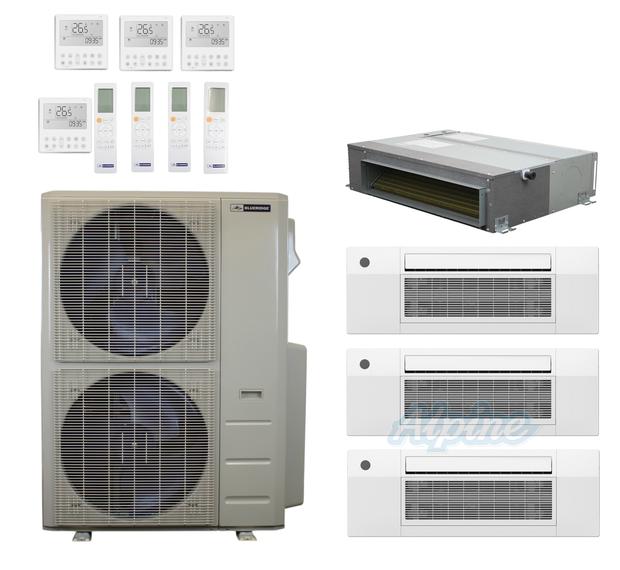 Photo of Blueridge BXM3A55UC0-6CC1-6CC1-6CC1-18CDH 52,000 BTU (4.3 Ton) 4-Zone 21.1 SEER2 Inverter R-454B XM3 Series Heat Pump Ultra Cool/Ultra Heat System 61128