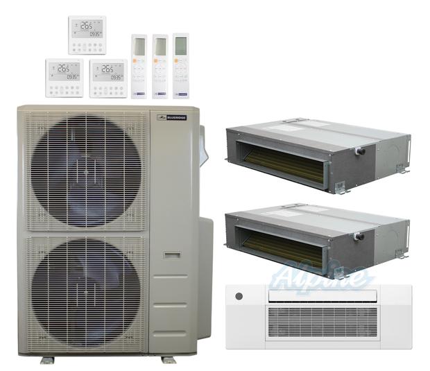Photo of Blueridge BXM3A48UC0-12CC1-12CDH-18CDH 47,000 BTU (3.9 Ton) 3-Zone 21.7 SEER2 Inverter R-454B XM3 Series Heat Pump Ultra Cool/Ultra Heat System 61127
