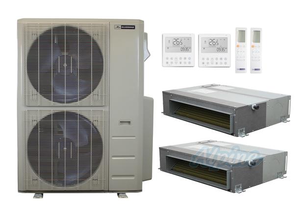 Photo of Blueridge BXM3A48UC0-12CDH-12CDH 47,000 BTU (3.9 Ton) 2-Zone 20.4 SEER2 Inverter R-454B XM3 Series Heat Pump Ultra Cool/Ultra Heat System 60985