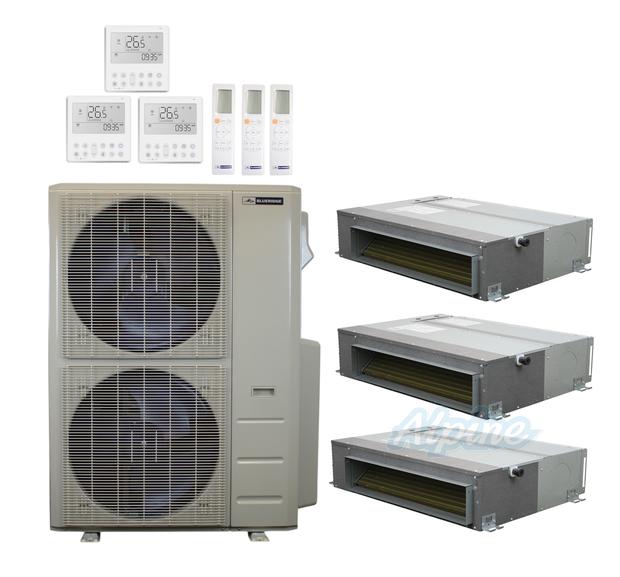 Photo of Blueridge BXM3A55UC0-12CDH-24CDH-24CDH 53,000 BTU (4.4 Ton) 3-Zone 20 SEER2 Inverter R-454B XM3 Series Heat Pump Ultra Cool/Ultra Heat System 60989