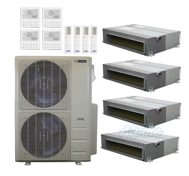 Photo of Blueridge BXM3A55UC0-12CDH-12CDH-12CDH-12CDH 53,000 BTU (4.4 Ton) 4-Zone 20 SEER2 Inverter R-454B XM3 Series Heat Pump Ultra Cool/Ultra Heat System 60990