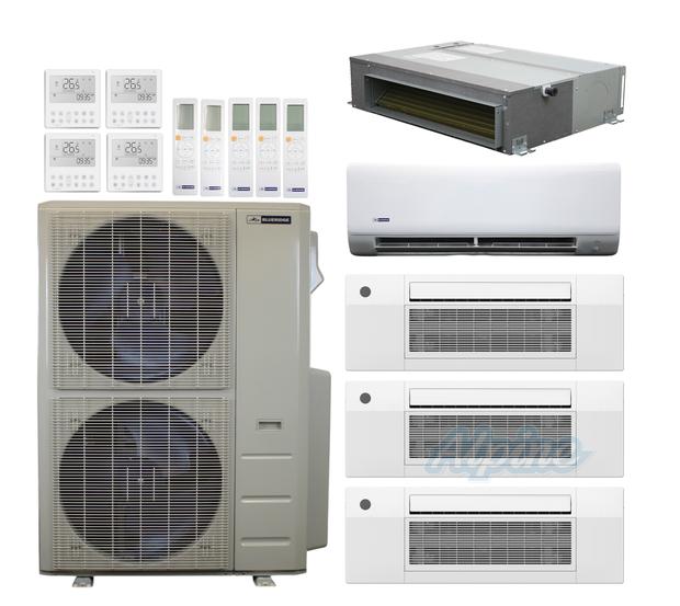 Photo of Blueridge BXM1A60SC0-9CC1-9CC1-9CC1-9WM-24CDH 60,000 BTU (5 Ton) 5-Zone 20 SEER2 Inverter R-454B XM1 Series Heat Pump Condenser System 60995