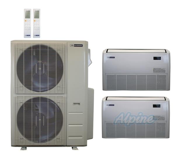 Photo of Blueridge BXM1A48SC0-18FC-18FC 47,000 BTU (3.9 Ton) 2-Zone 24 SEER2 Inverter R-454B XM1 Series Heat Pump Condenser System 61024