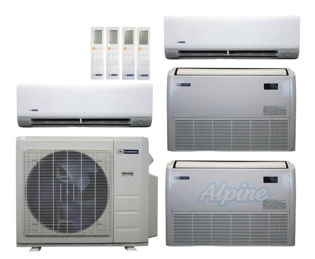 Photo of Blueridge BXM3A48UC0-9WM-9WM-18FC-18FC 47,000 BTU (3.9 Ton) 4-Zone 23 SEER2 Inverter R-454B XM3 Series Heat Pump Ultra Cool/Ultra Heat System 61123