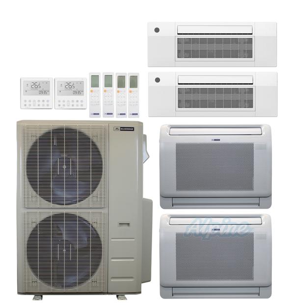 Photo of Blueridge BXM3A55UC0-12CC1-12LW-12LW-18CC1 51,000 BTU (4.3 Ton) 4-Zone 22.2 SEER2 Inverter R-454B XM3 Series Heat Pump Ultra Cool/Ultra Heat System 61119