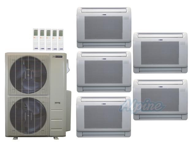 Photo of Blueridge BXM1A60SC0-12LW-12LW-12LW-12LW-12LW 60,000 BTU (5 Ton) 5-Zone 22 SEER2 Inverter R-454B XM1 Series Heat Pump Condenser System 61039
