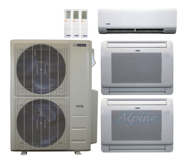 Photo of Blueridge BXM3A48UC0-12LW-16LW-18WM 47,000 BTU (3.9 Ton) 3-Zone 23 SEER2 Inverter R-454B XM3 Series Heat Pump Ultra Cool/Ultra Heat System 61113