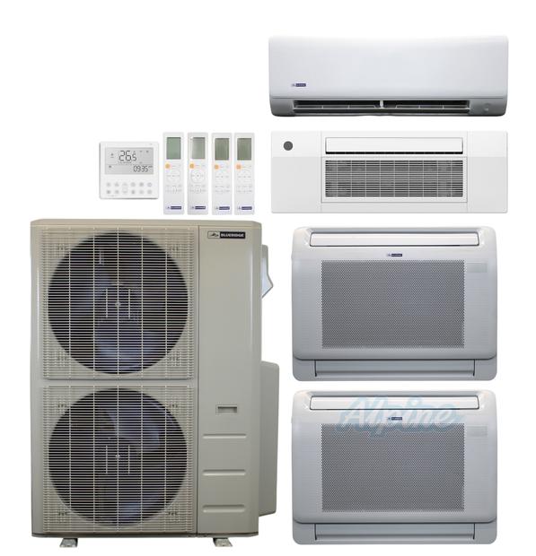 Photo of Blueridge BXM3A48UC0-9CC1-12LW-12LW-24WM 47,000 BTU (3.9 Ton) 4-Zone 23 SEER2 Inverter R-454B XM3 Series Heat Pump Ultra Cool/Ultra Heat System 61112