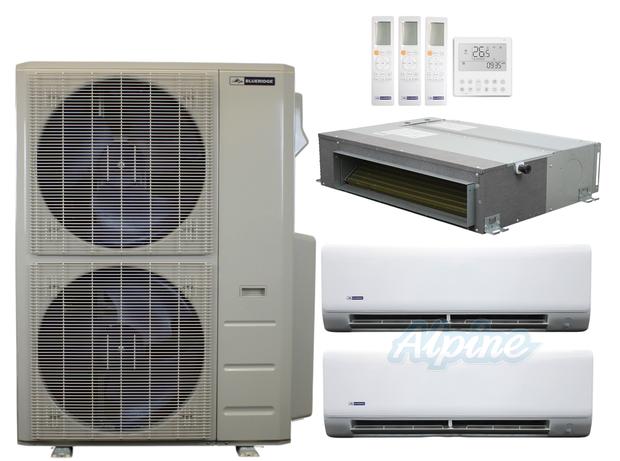 Photo of Blueridge BXM3A48UC0-9WM-12CDH-24WM 47,000 BTU (3.9 Ton) 3-Zone 21.7 SEER2 Inverter R-454B XM3 Series Heat Pump Ultra Cool/Ultra Heat System 61057