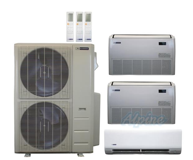 Photo of Blueridge BXM3A48UC0-12WM-18FC-24FC 47,000 BTU (3.9 Ton) 3-Zone 23 SEER2 Inverter R-454B XM3 Series Heat Pump Ultra Cool/Ultra Heat System 61071