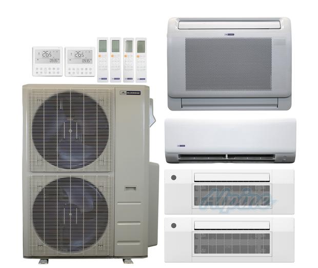 Photo of Blueridge BXM3A48UC0-12CC1-12CC1-12LW-12WM 47,000 BTU (3.9 Ton) 4-Zone 23 SEER2 Inverter R-454B XM3 Series Heat Pump Ultra Cool/Ultra Heat System 61069