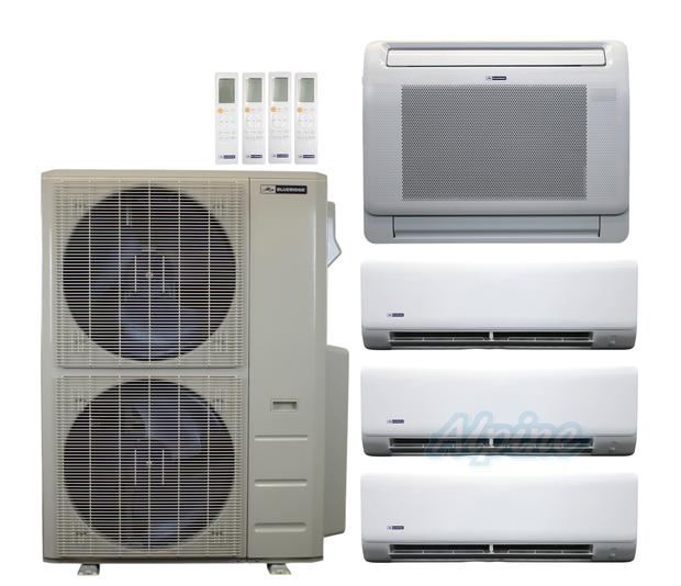 Photo of Blueridge BXM3A48UC0-12LW-12WM-12WM-18WM 47,000 BTU (3.9 Ton) 4-Zone 23 SEER2 Inverter R-454B XM3 Series Heat Pump Ultra Cool/Ultra Heat System 61066