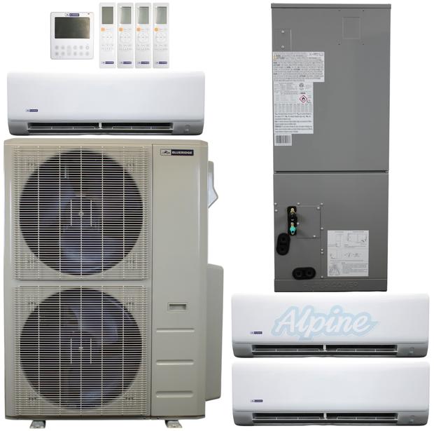 Photo of Blueridge BXM1A48SC0-9WM-9WM-12WM-24DH 48000 BTU (4 Ton) 4-Zone 22.2 SEER2 Inverter R-454B XM1 Series Heat Pump Ultra Cool/Ultra Heat System 63335