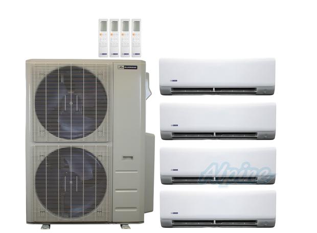 Photo of Blueridge BXM1A60SC0-9WM-9WM-18WM-18WM 60,000 BTU (5 Ton) 4-Zone 22 SEER2 Inverter R-454B XM1 Series Heat Pump Condenser System 61062