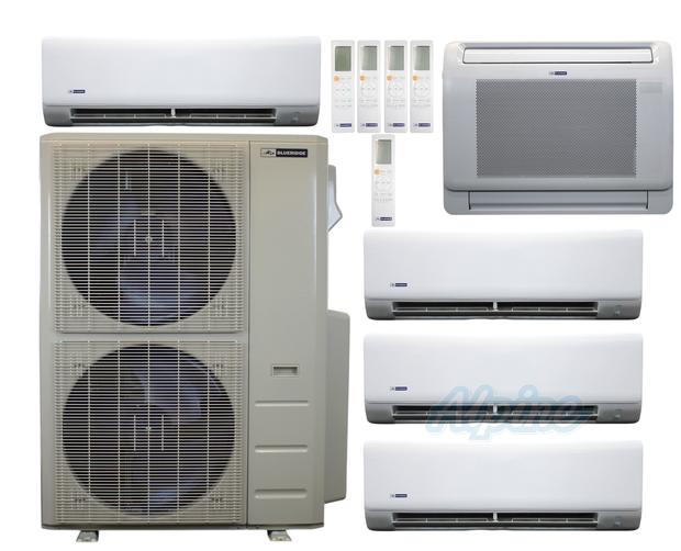 Photo of Blueridge BXM1A48SC0-6WM-6WM-6WM-9LW-33WM 48000 BTU (4 Ton) 5-Zone 24 SEER2 Inverter R-454B XM1 Series Heat Pump Ultra Cool/Ultra Heat System 63825