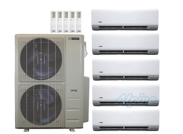 Photo of Blueridge BXM3A55UC0-6WM-6WM-6WM-12WM-18WM 51,000 BTU (4.3 Ton) 5-Zone 22.2 SEER2 Inverter R-454B XM3 Series Heat Pump Ultra Cool/Ultra Heat System 61063