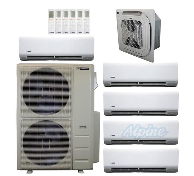 Photo of Blueridge BXM1A60SC0-9CC4-9WM-9WM-9WM-9WM-9WM 60,000 BTU (5 Ton) 6-Zone 22 SEER2 Inverter R-454B XM1 Series Heat Pump Condenser System 61925