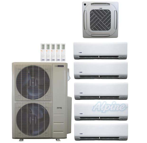 Photo of Blueridge BXM1A60SC0-6WM-9CC4-9WM-9WM-9WM-12WM 60,000 BTU (5 Ton) 6-Zone 22 SEER2 Inverter R-454B XM1 Series Heat Pump Condenser System 61927