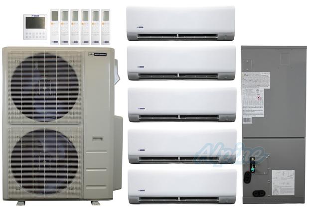 Photo of Blueridge BXM1A60SC0-6WM-6WM-6WM-9WM-9WM-18DH 60,000 BTU (5 Ton) 6-Zone 20 SEER2 Inverter R-454B XM1 Series Heat Pump Condenser System 61926