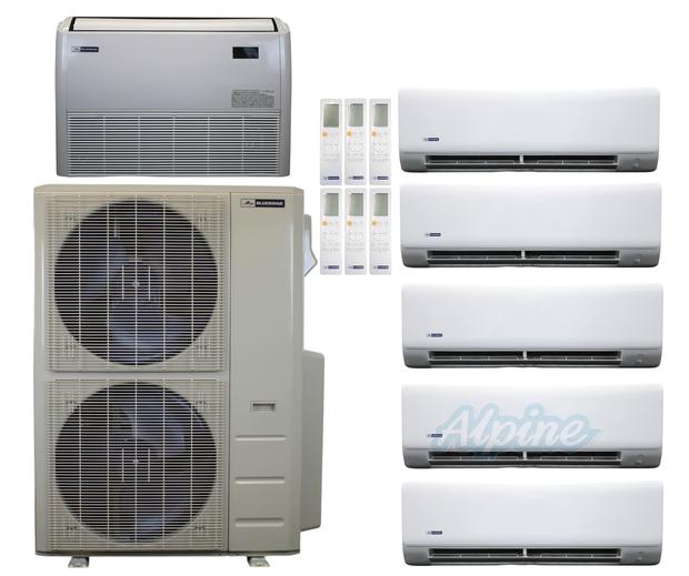 Photo of Blueridge BXM3A55UC0-6WM-6WM-6WM-6WM-6WM-24FC 51,000 BTU (4.3 Ton) 6-Zone 22.2 SEER2 Inverter R-454B XM3 Series Heat Pump Ultra Cool/Ultra Heat System 61928