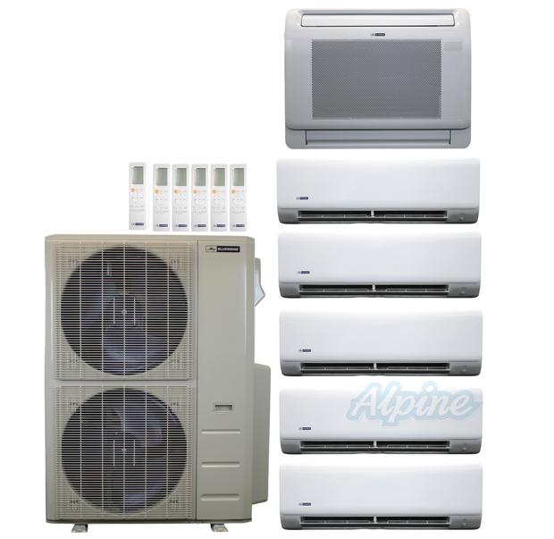 Photo of Blueridge BXM1A60SC0-6WM-6WM-6WM-12LW-12WM-12WM 60,000 BTU (5 Ton) 6-Zone 22 SEER2 Inverter R-454B XM1 Series Heat Pump Condenser System 61929