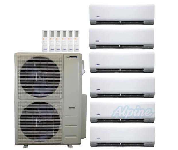 Photo of Blueridge BXM3A48UC0-6WM-6WM-9WM-9WM-9WM-9WM 47,000 BTU (3.9 Ton) 6-Zone 23 SEER2 Inverter R-454B XM3 Series Heat Pump Ultra Cool/Ultra Heat System 61923