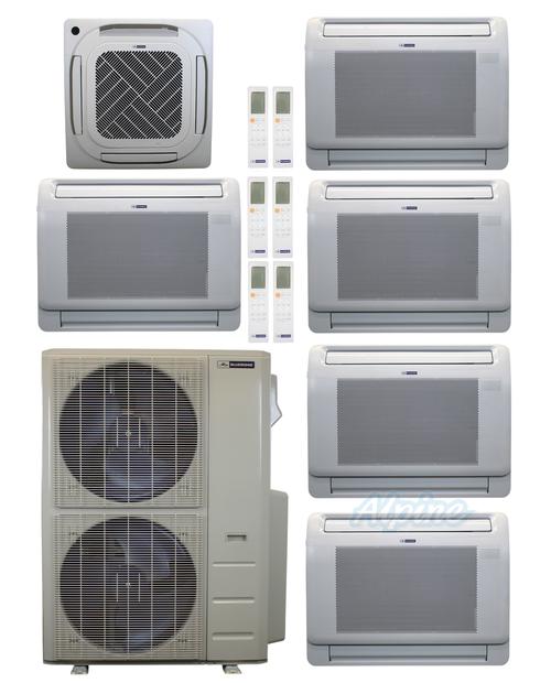 Photo of Blueridge BXM3A55UC0-9CC4-9LW-9LW-9LW-9LW-12LW 51,000 BTU (4.3 Ton) 6-Zone 22.2 SEER2 Inverter R-454B XM3 Series Heat Pump Ultra Cool/Ultra Heat System 61931