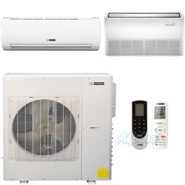 Photo of Blueridge BMKH42LM23UH-18W-18F 42,000 BTU (3.5 Ton) 23 SEER / 16 SEER2 - M5 SERIES - ULTRA HEAT Two Zone Ductless Mini-Split Heat Pump System w/ WIFI 43585