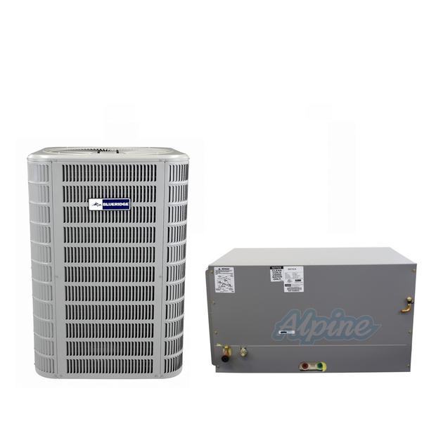 Photo of Blueridge BA16L18P-BH1P30B (Kit No. D1020) 1.5 Ton AC, 14 SEER Horizontal AC and Evaporator Coil System Kit 47472