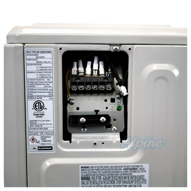 Photo of Blueridge BDS1A24SC0 24,000 BTU 18.9 SEER Single Zone 208-230V DIY Ductless Mini Split Outdoor Condenser 63070