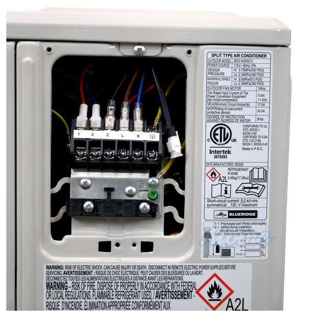 Photo of Blueridge BDS1A09SCV 9,000 BTU 115V 20.2 SEER Single Zone 115V DIY Ductless Mini Split Outdoor Condenser 63072