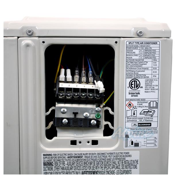Photo of Blueridge BDS2A09SCV 9,000 BTU 23.6 SEER Single Zone 115V DIY Ductless Mini Split Outdoor Condenser 63099