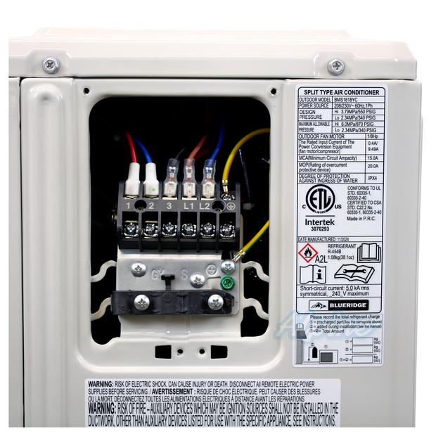 Photo of Blueridge BXS1A09SCV 9,000 BTU 18 SEER2 115V Single Zone Ductless Mini Split Outdoor Condenser 63085