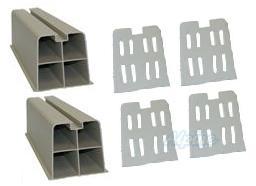 SlimDuct RK-PR351NI 4 Inch Riser Kit for Mini-Split Condensers- 14 ...