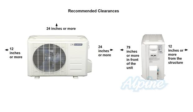 Photo of Blueridge BMX9DIY20C 9,000 BTU 20 SEER2 Single Zone 115V Do It Yourself Ductless Mini Split Outdoor Condenser 54545