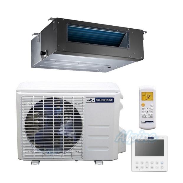Photo of Blueridge BMY18HH20CD 18,000 BTU (1.5 Ton) 19.6 SEER / 18 SEER2 - R-410A - S4 SERIES - 208/230V Single Zone HYPER HEAT Concealed Duct Mini Split System 51611