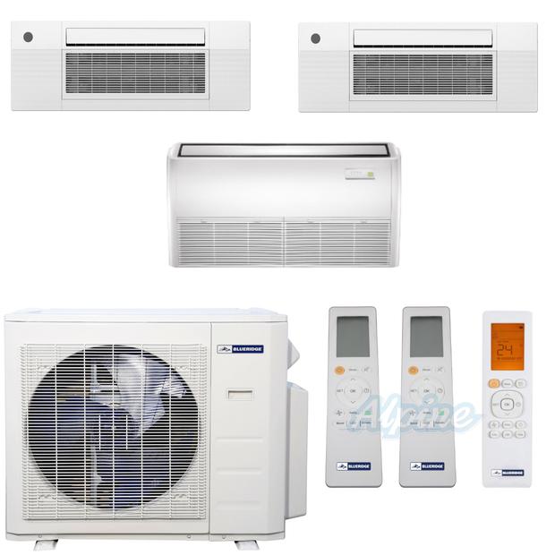 Photo of Blueridge BMM3622-12C2-12C2-18F 36,000 BTU (3 Ton) 3-Zone 23.1 SEER2 Inverter R-410A XM1 Series Heat Pump Condenser System 55670