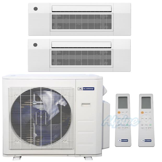 Photo of Blueridge BMM27HH21-12C2-18C2 27,000 BTU (2.25 Ton) 21.8 SEER2 - M4 SERIES - HYPER HEAT Two Zone Ductless Mini-Split Heat Pump System - Wi-Fi Capable 45854