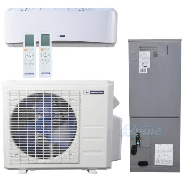 Photo of Blueridge BMM2722-9W-18AH 27,000 BTU (2.25 Ton) 21.75 SEER / 22.25 SEER2 - M2 SERIES - Two Zone Ductless Mini-Split Heat Pump System 56619