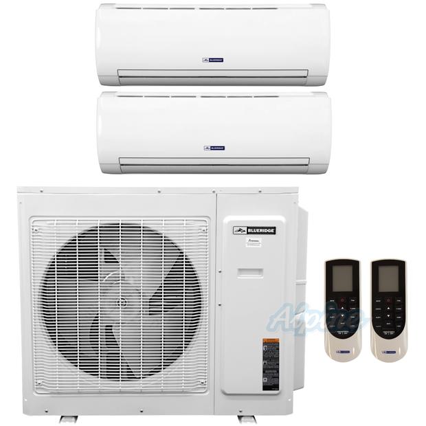 Photo of Blueridge BMKH3021-18W-18W 28,400 BTU (2.4 Ton) 2-Zone 21 SEER2 Inverter R-410A XM2 Series Heat Pump Ultra Cool/Ultra Heat System 43677